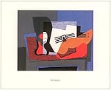 86 x 100 cm Picasso - Nature morte à la Guitare - 86 x 100 cm - serigrafia - silkscreen su carta