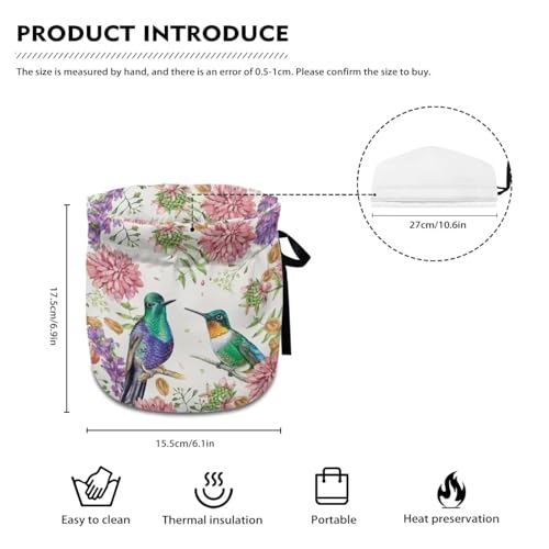 Image of Hummingbird Print Teapot Cover Keep Warm Teapot Cover Insulated Kettle Cover for Home Kitchen Decor Tea Cozies for Hotel Restaurant Tea Party