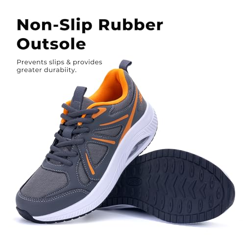 Image of QAUPPE Womens Walking Shoes with Arch Support Athletic Orthotic Sneakers for Women Foot Pain Relief