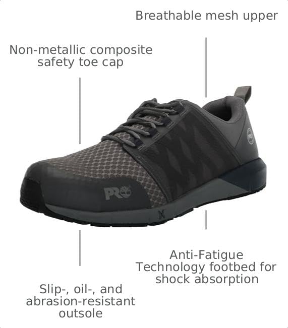 Image of Timberland PRO Men's Radius Composite Safety Toe Athletic Industrial Work Shoe