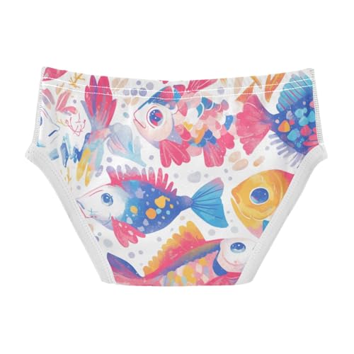 KLL Decorative Fish Toddler Boy Pure Cotton Briefs Underwear Cute Children Undies2