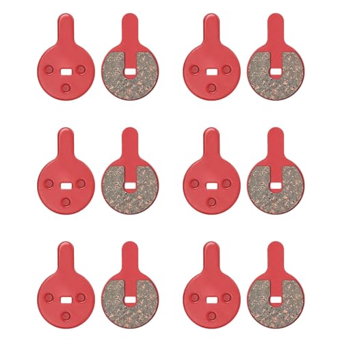 12 Stück Bremsbeläge, Bremsbeläge Rund Kompatibel mit Fahrrad und E-Scooter, für KUGOO G2 Pro Hitway H5 E Scooter BOLI BB8 NOVELA YINXING BOLIDS, Hohe Wärmeableitung, Einfach Installieren