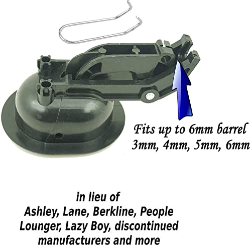 AUXPhome Universal Oval Recliner Sofa/Chair Release Lever Pull Handle Replacement Parts,for All Manufacturer Brands (Fit 6mm and Below 6mm Barrel Cables,Hard Plastic - Image 3
