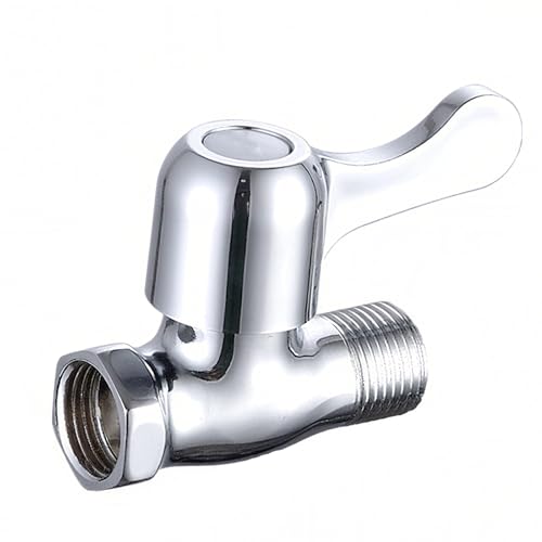 1PC Robinet de Douche Métallique, Robinets Mélangeurs de Douche Murale, Limiteur de Débit pour Tuyau d'Arrosage de Jardin, Cuisine et Salle de Bain