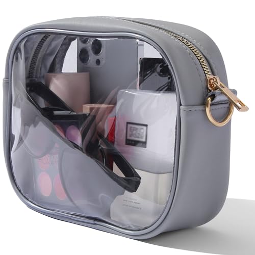 Image of TOBVZOO Clear Bag Stadium Approved, Crossbody Transparent Bag for Concerts Sports Events, Purses for Men & Women