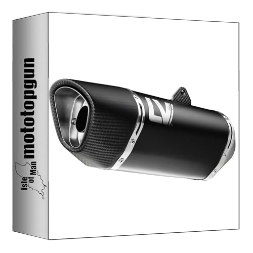 Silencieux LeoVince LV-14 acier noir et carbone compatible Honda CB 500 F