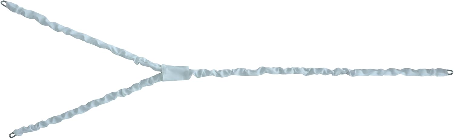 Decorative White Porch Swing Chain Cover - Weather-Resistant Olefin Fabric Cover for Swing Chains