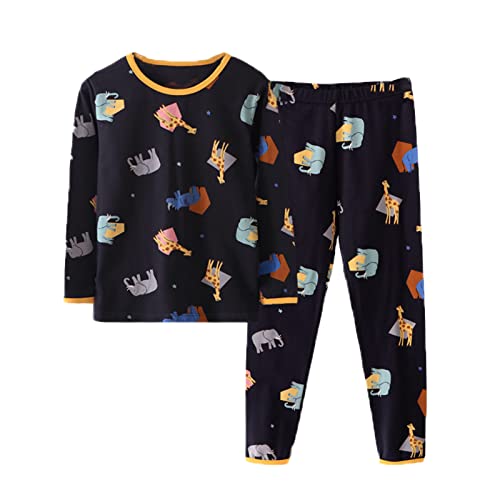 Boys Girls Soft Cotton 𝐒lee𝐩wear Set Long Sleeve T-shirt & Pants 𝐏a𝐣amas Toddler Cartoon 𝐋oun𝐠ewear 𝐍𝐢ghtwear Set