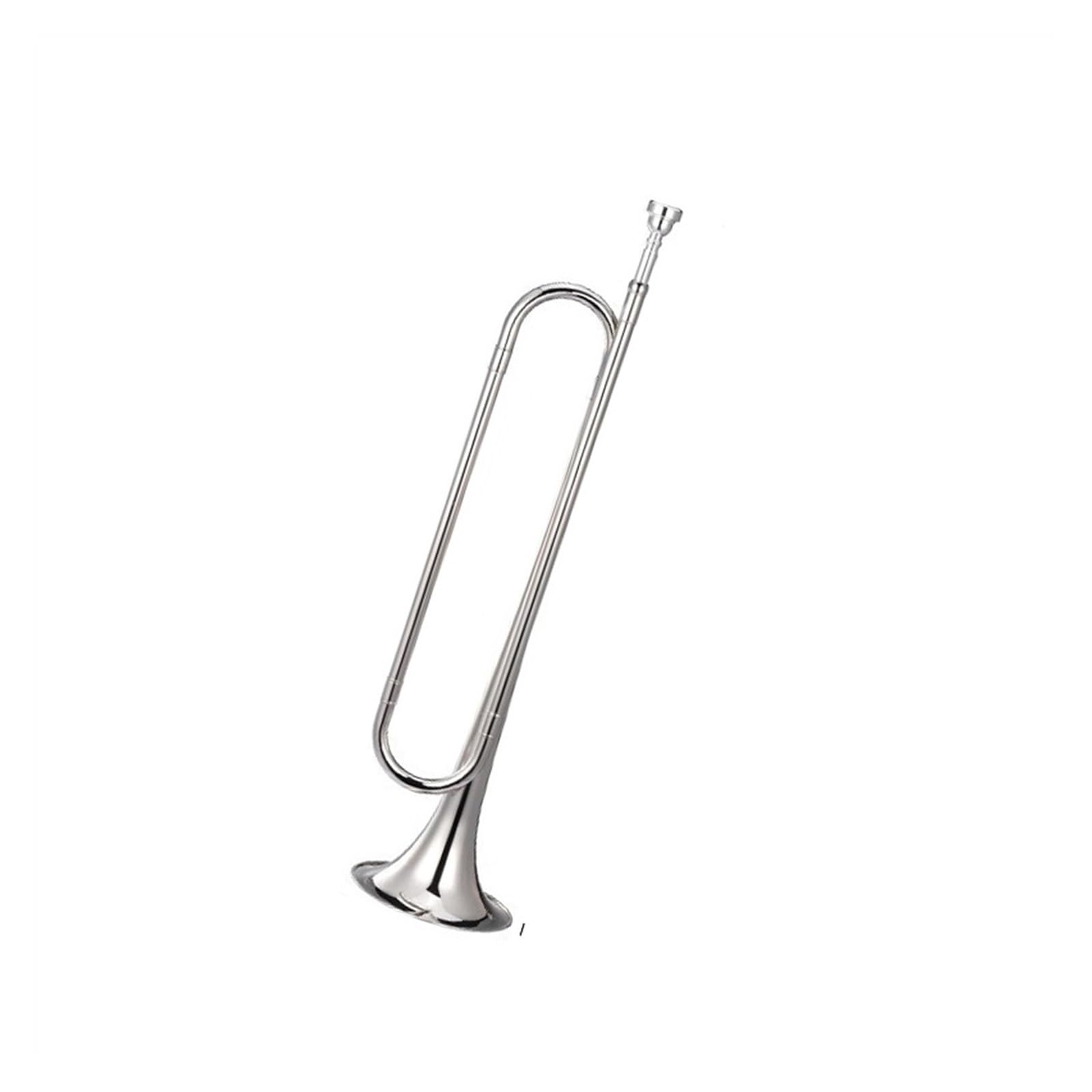 trąbka instrument Trąbka młodzieżowa Trąbka Juvenile Horn B płaska 160 srebrna ze standardowym ustnikiem