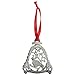12 Days of Christmas Ornament Set, Set of 12 Metal Ornaments, 3 1/8-Inches, by Abbey & CA Gift