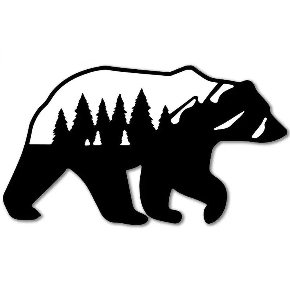 Big Bear Car Bumper Window Sticker Scratch Repair Decal Vinyl 13cm(G,13cm)