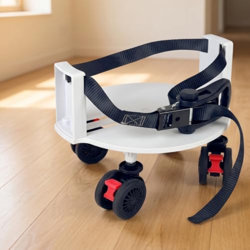 Soporte para golfistas con base rodante resistente y estante móvil 6