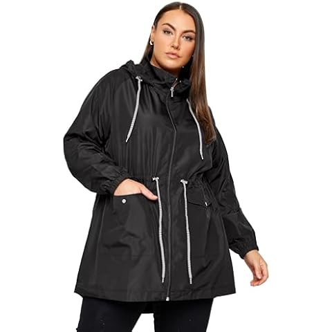 Yours Curve Lightweight Shower Resistant Parka Jacket Cover