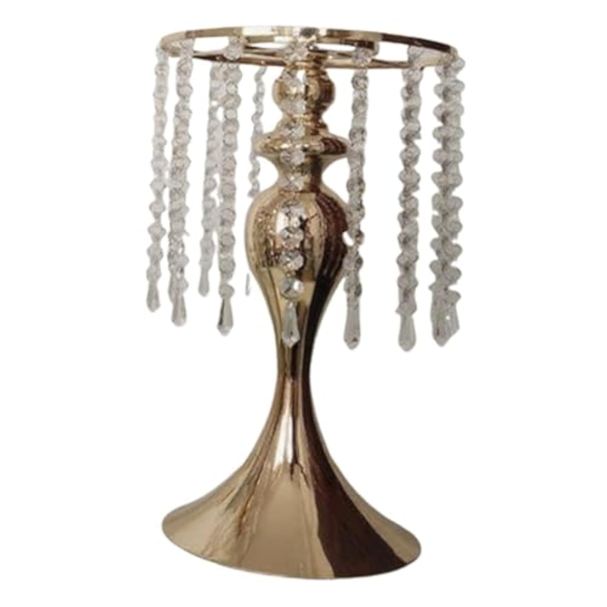 Metal Statue Candle Holder for Dining Room Gold