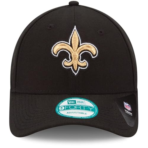 New Era NFL The League 9FORTY Adjustable Hat Cap One Size (US, Alpha, One Size, New Orleans Saints - Black) - Image 2
