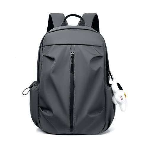Zainetti Cartelle per la scuola Zaino Scuola Casual Uomo Donna Zainetto per Adolescenti Studenti Scuole Università Viaggiare Daypacks Impermeabile Poliestere Grigio