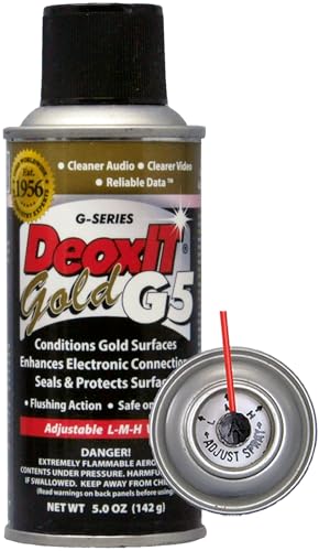 DeoxIT�S�[���hG�V���[�Y ? CONTACT Enhancer ,�R���f�B�V���i�[&�v���e�N�^�[ Spray 142 g, 5% Solution G5S-6-F