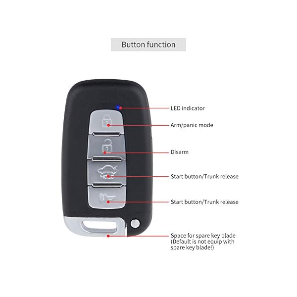 EASYGUARD EC002-K Rolling Code Universal PKE Car Alarm System Auto Start keyless go System Push Button auto Lock Unlock - Image 3
