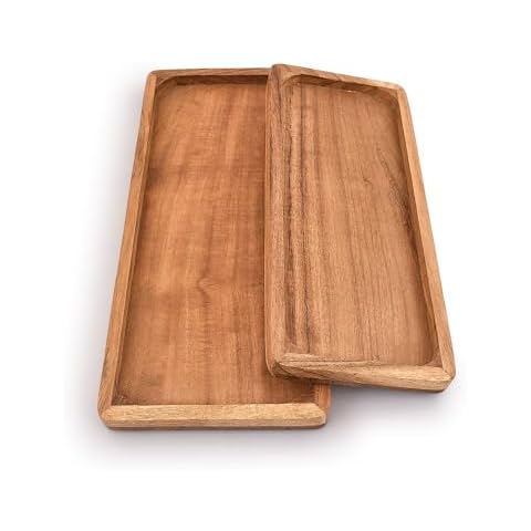 Samhita Acacia Wood Rectangular Platters Set Cover