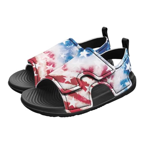 Pink Stripe Sandals Kids Girls Fashion Sport Athletic Sandals Lightweight Summer Beach Water Shoes for Toddler Adjustable3