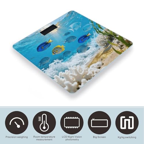 Báscula Digital para Baño con Pantalla LCD y Base Antideslizante miniatura 3