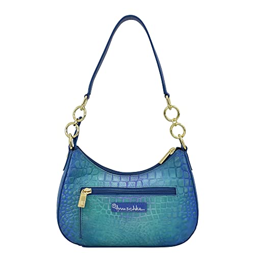 Anuschka Women's Original Hand-Painted Genuine Leather Small Convertible Hobo2