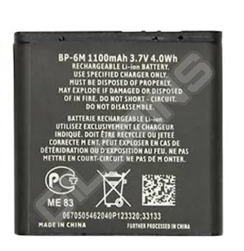 Image of Original BP-6M Battery for Nokia 6233 6280 6288 9300 N73 N93 3250 9300 9300i Battery with 6 Months Warranty*** (A019)