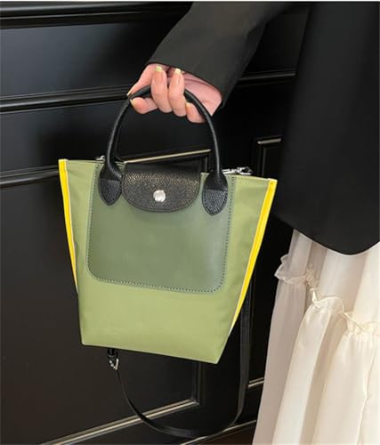 Casual Nylon Shoulder Bag Large Tote Handbag Patchwork Crossbody Purse for Women Commuting Shopping Travel2