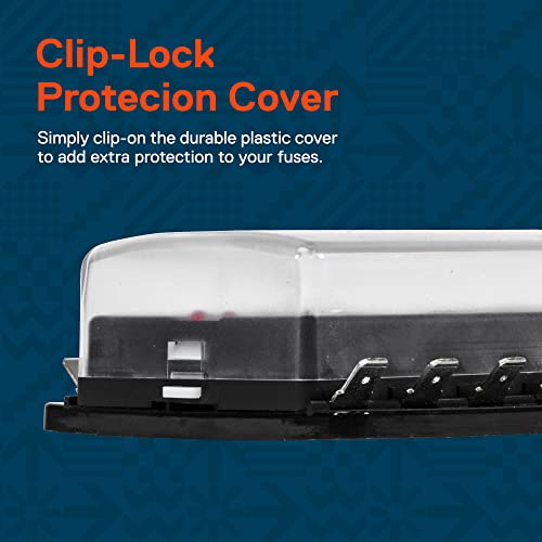 Online Led Store 10 Way Blade Fuse Box For Automotive [Atc/Ato Blade Fuses] [100 Amp][Led Indicator] [Protection Cover] [10-30V Dc; 12V] Auto Marine Fuse Block #TOP2