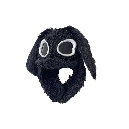 Bonnet en peluche à longues oreilles pour protéger du froid avec style Y2K