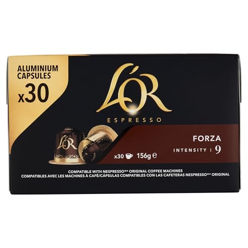 L'Or Café Expresso en Capsules Forza Intensité 9 - Boîte de 30, 156g