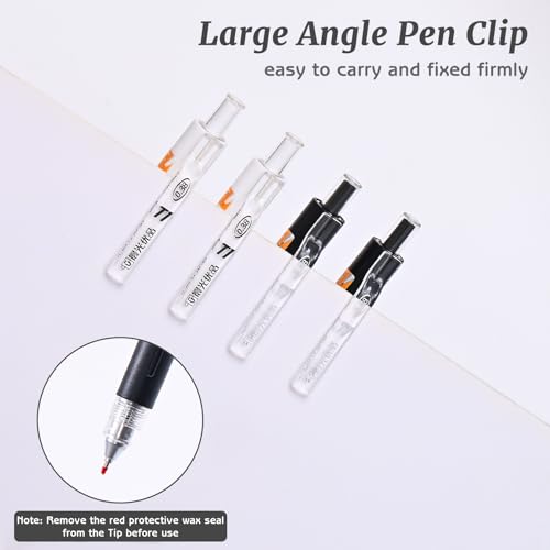 Set 6 bolígrafos gel 0.38mm negro retractil M&G miniatura 6