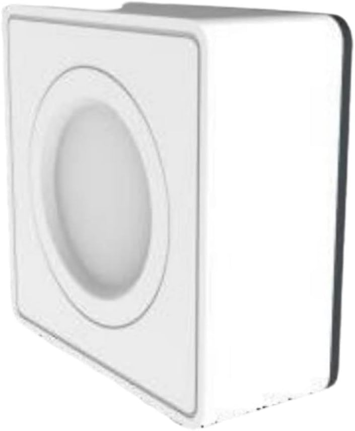 Zenitech, Vulco White Surface Mount Junction Box, Polycarbonate, Easy Tool-Free Installation, Compatible with Standard Mouldings, 2 Year Warranty, CE Standard, Versatile, Modern Design
