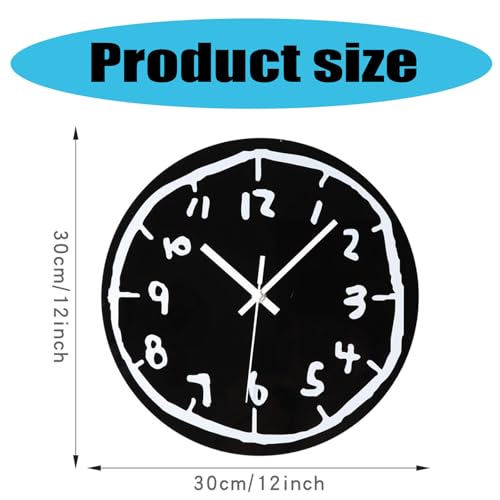 Horloge murale créative pour cuisine et salon moderne avec design acrylique - 5