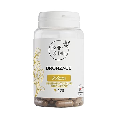 BRONZAGE & FORMATION DU COLLAGÈNE - Vitamines C & E, Anti-Oxydant, Riche en Urucum - 120 gélules - Cure 1 mois