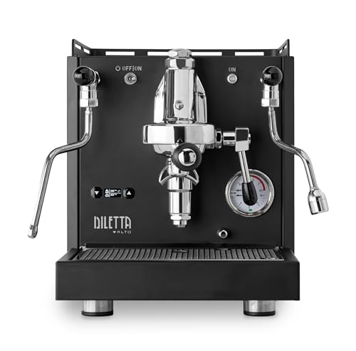 Diletta Alto Espresso Machine | Dual Boiler | PID | Shot Timer | Adjustable OPV | (Black)