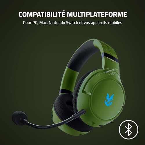 Razer Kaira Pro Casque Gaming sans Fil pour Xbox Series X & Xbox Mobile Gaming Haut parleurs de 50mm Microphone Supercardioïde HyperClear HALO Infinite Ed. - vue 7