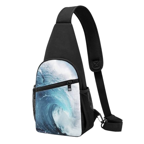 Sac à bandoulière bleu océan réglable pour le sport et les trajets quotidiens