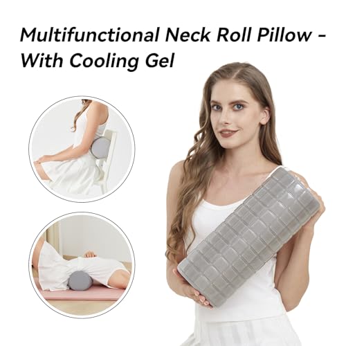 Cervical Roll Pillow with Cooling Gel Cover - image 9