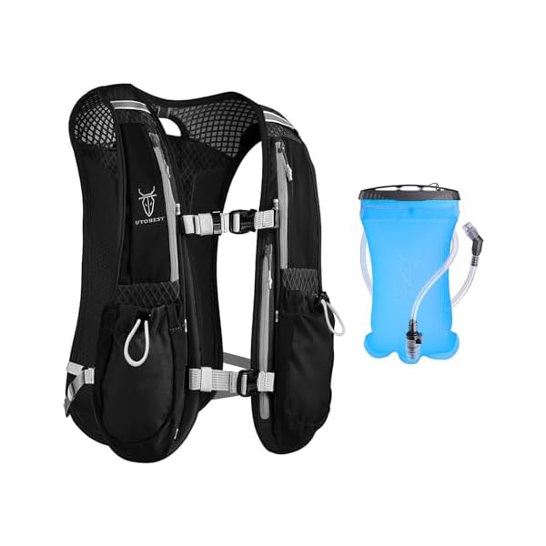 UTOBEST-Running-Vest-5L-Hydration-Vest-Lightweight-Breathable-and-Sweatproof-Running-Backpack-Adjustable-Running-Hydration-Vest-for-Trail-Running-Marathon-Race-Jogging-Cycling UTOBEST Running Vest, 5L Hydration Vest Lightweight, Breathable and Sweatproof Running Backpack, Adjustable Running Hydration Vest for Trail Running Marathon Race Jogging Cycling