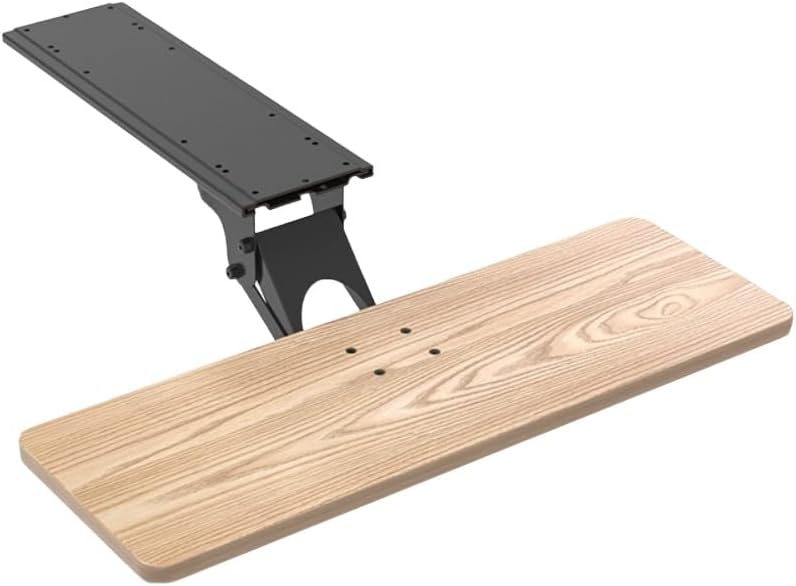 キーボードトレイ デスク下引き出しトレイ 人間工学に基づいた配置 マウスホルダー 360&deg;調整可能 長さ55/ 64/ 75cm、幅