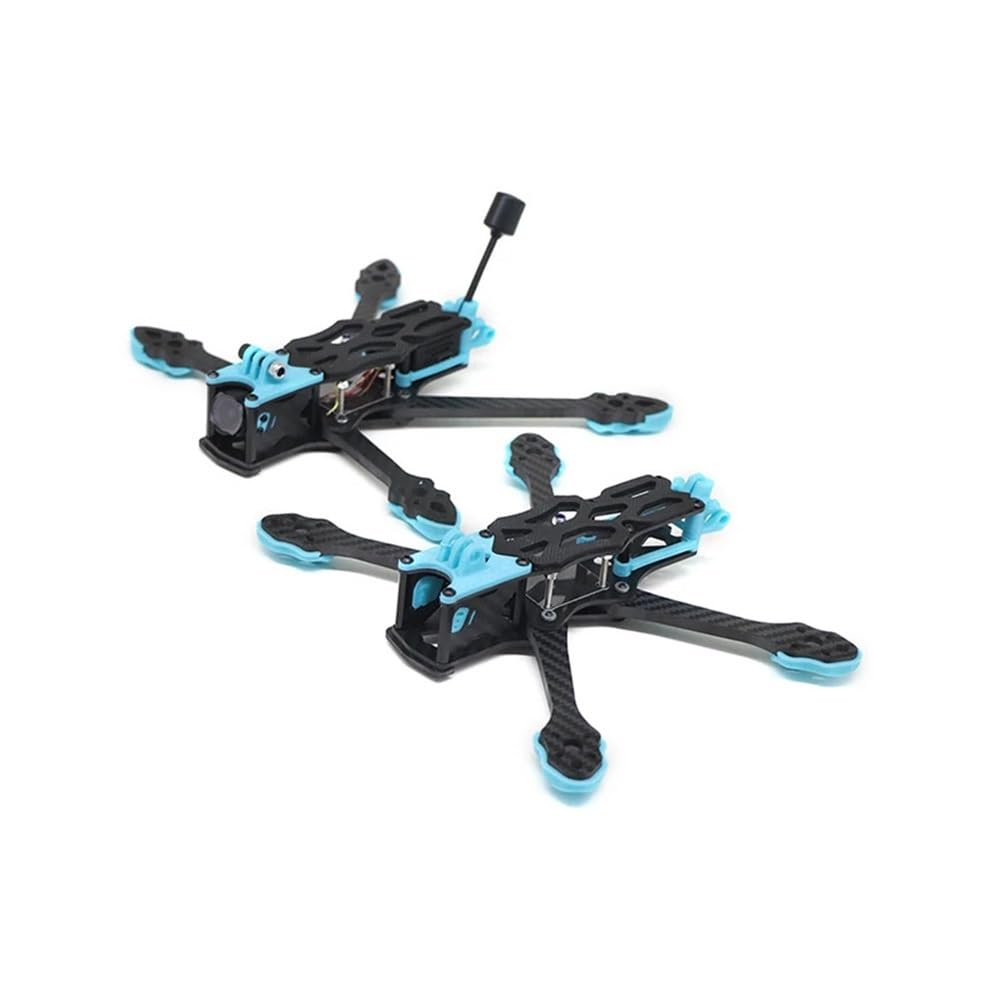 Convient for Le kit de Cadre de quadricoptère O3 Air Unit HD, Bras de 5,5 mm for APEX FPV Convient for APEX5 O3 5 Pouces KIT 225 mm Cadre en Fibre de Carbone FPV Drone(Blue O3 DC Version)