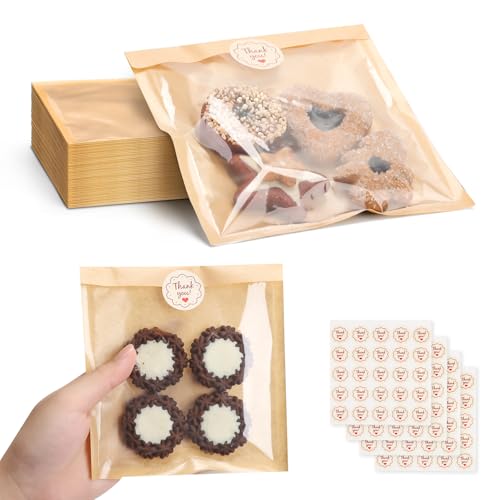 50% Off HONKID 100 Pack Cookie Bags with Stickers - Image 2