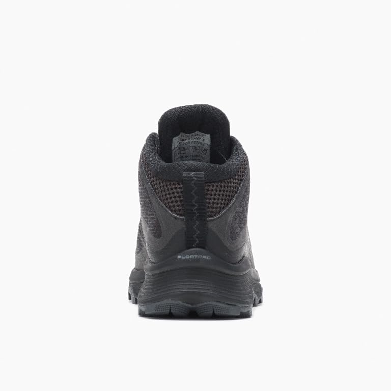 Image of Merrell Moab Speed Mid, Women's Sneaker, Black Asphalt, 7.5