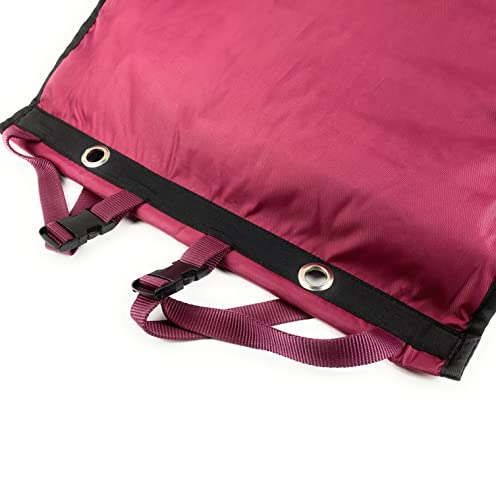 Sacoche de box imperméable bordeaux Horses avec fixations stables