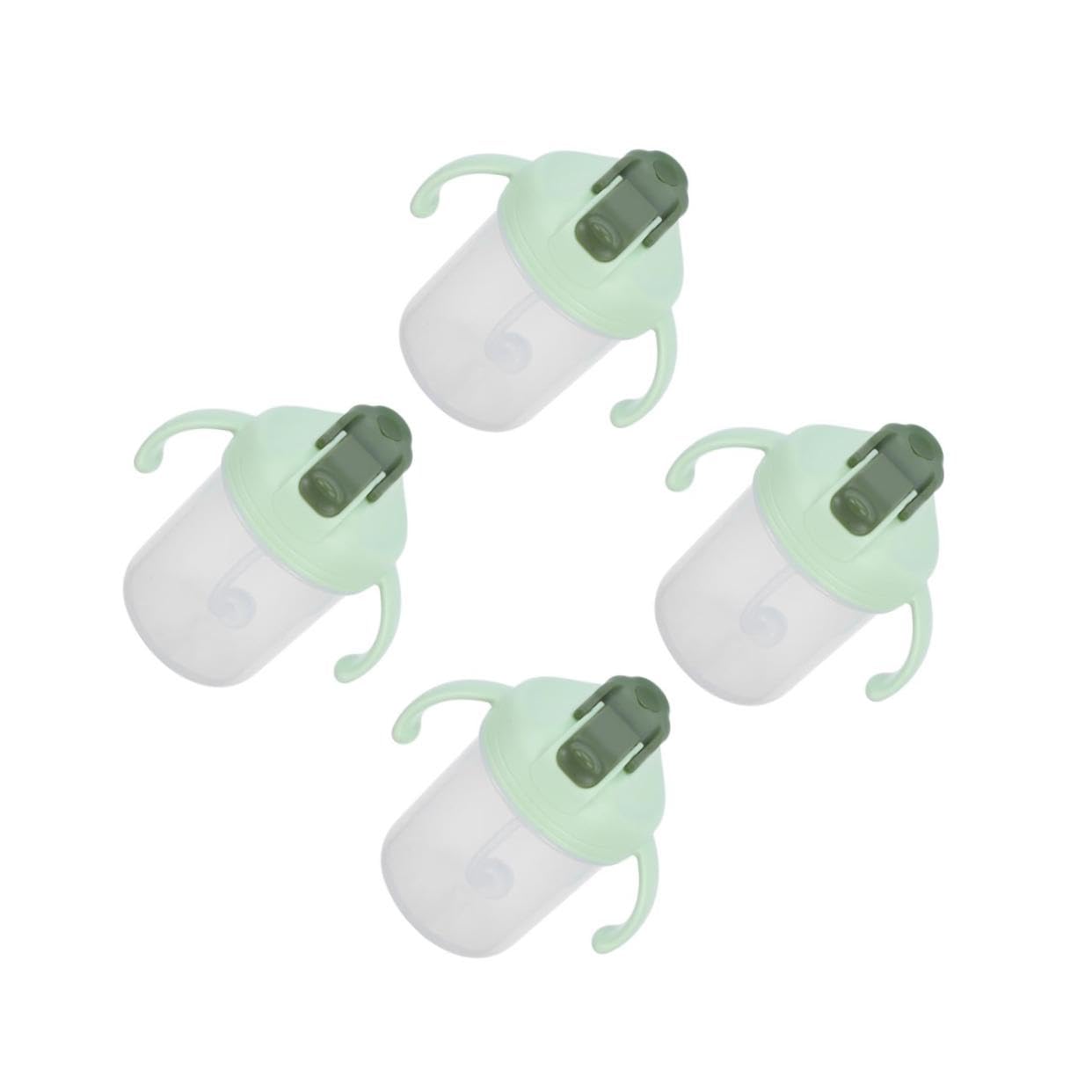CALLARON 4pezzi Bicchiere Antileak Per Anziani e Disabili Con Cannuccia Per Bevande e Fredde Design Per e Comfort La