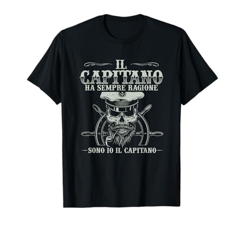 Vestiti perfetti per capitani a cui piacciono le avventure in barca! Regalo perfetto di compleanno per proprietari, appassionati e capitani di navi, come tuo padre o tuo figlio!