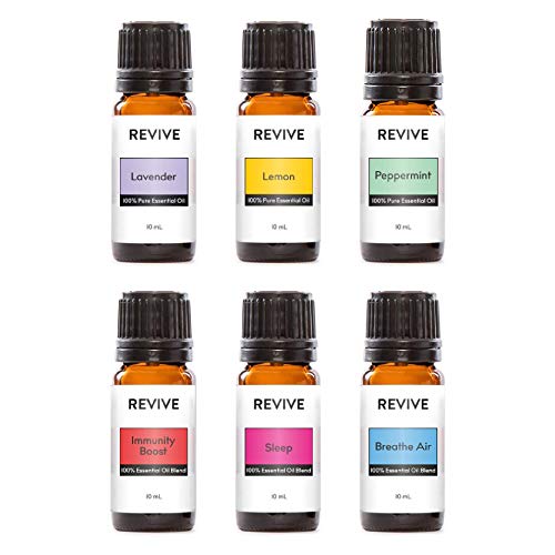 Aromatherapy Kits by Revive Essential Oils – 100% Pure Therapeutic Grade, Diffuser, Massage, Aromatherapy (Basics Kit)