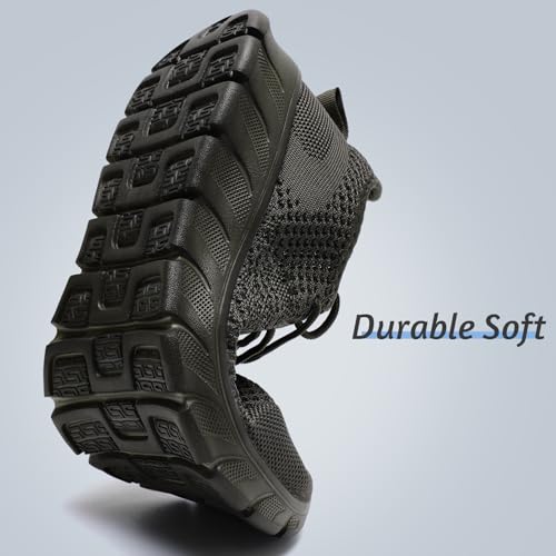Image of Mens Lightweight Running Shoes Slip On Walking Tennis Gym Sneakers