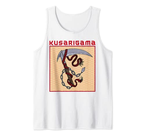 Kusarigama Japón japonés arma artes marciales Camiseta sin Mangas